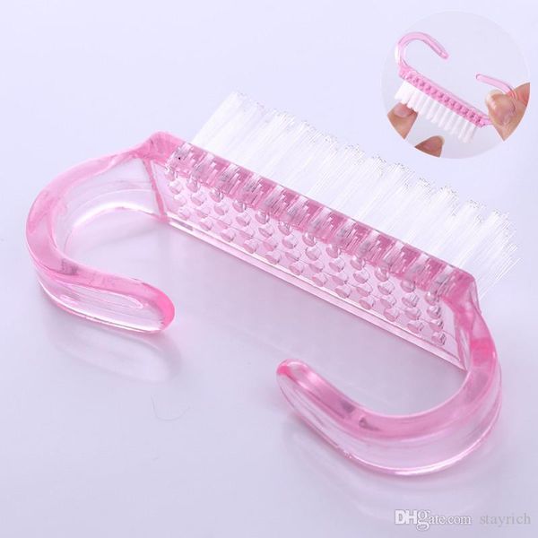 

горячие продажи 6,5 * 3,5 см розовый nail art dust brush инструменты dust clean маникюр педикюр инструмент для ногтей аксессуары