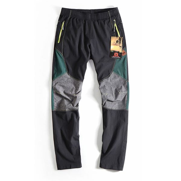 

2019 brand summer quick-drying pants ultra-thin uv protection breathable male outdoor sweatpants fishing hiking trekking pants, Black;green