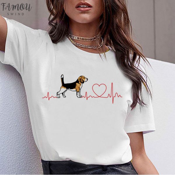 

cap sleeve bull terrier rottweiler kawaii t shirt women beagle border collie malinois funny t shirt cute whippet greyhound tshirt female, White