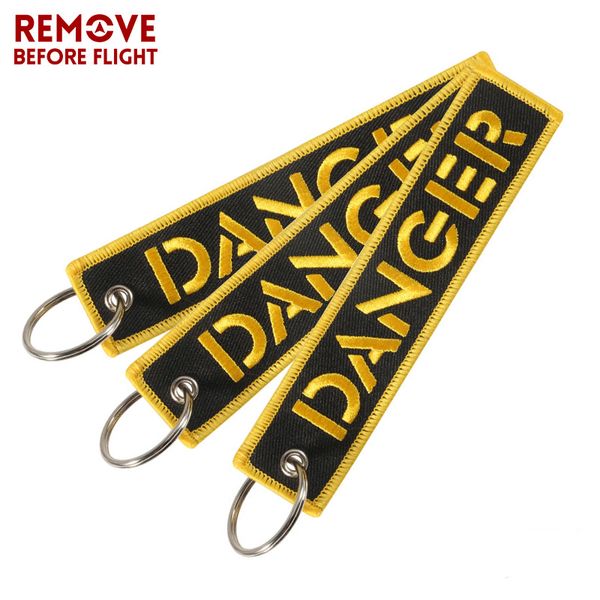 

3 pcs/lot fashion remove before flight keychain for motorcycle keys danger key chain for car keys fobs black gold key ring tags, Silver