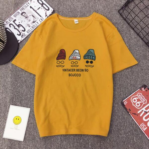 

новая мода женщина футболка высокое качество письма печати с коротким рукавом круглый вырез хлопок футболка женщины свободные женщины футбол, White