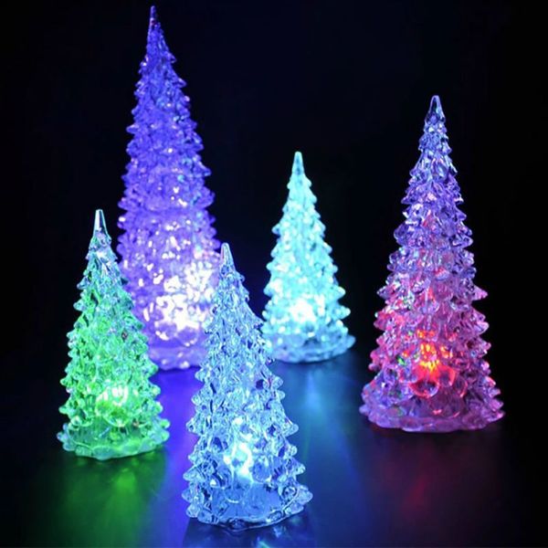 

led battery operated colour changing night light desk table christmas tree new year decoration gift festive party supply pro