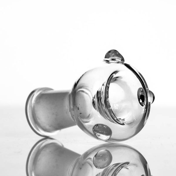 Wasserpfeifen Großhandel Klassiker klare Bongschale 2 Stück/Lot Glas auf 18 oder 14,5 mm Innengewinde für männlichen Bohrinsel-Bubbler