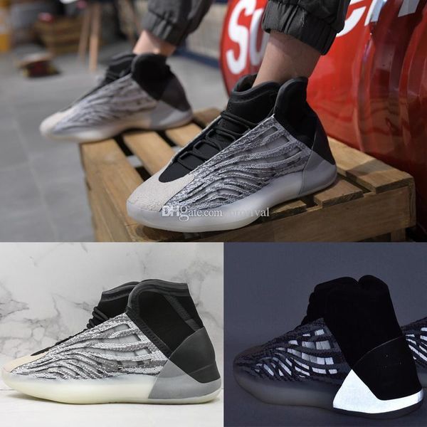 

with box 2020 men basketball shoes kanye west running shoe quantum black zebra sport sneakers 3m reflective boy sneaker trainers