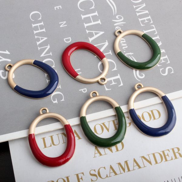 

изысканный 10 шт. / лот круглый масляный кулон диск сплава эмали шарм тег diy аксессуары ожерелье браслет головной убор брелок дерево, Bronze;silver