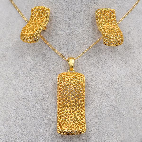 

sunny jewelry alloy skeleton hollow out women jewelry sets necklace earrings pendant for party wedding gift findings, Silver
