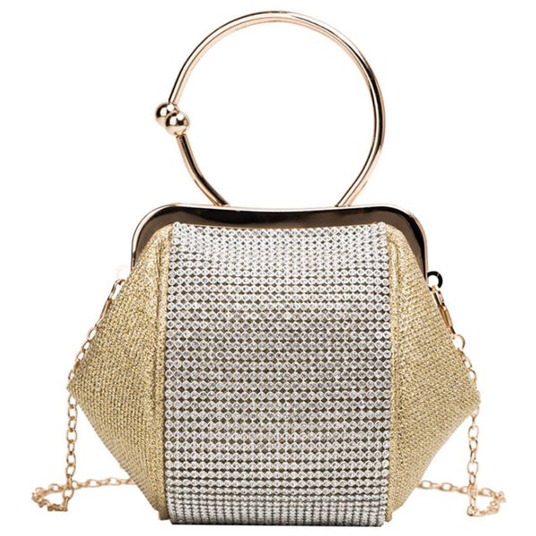 

new tide bright diamond messenger bag evening dress handbag evening chain bag