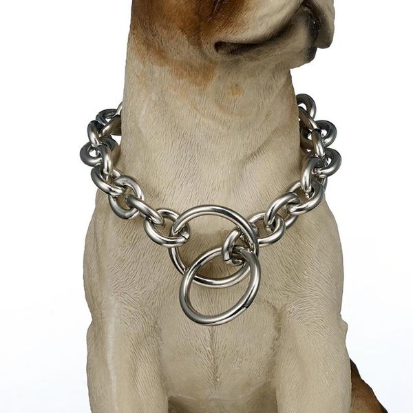 

silver color o ring chain for small/medium dog stainless steel collar for dog's 12-34inch pet heavy duty choke collar necklace