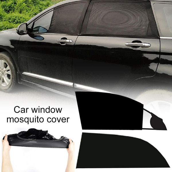 

2 pcs car side window sunshade high stretch net car universal sunshade mosquito sunscreen camping self-driving mosquito cover