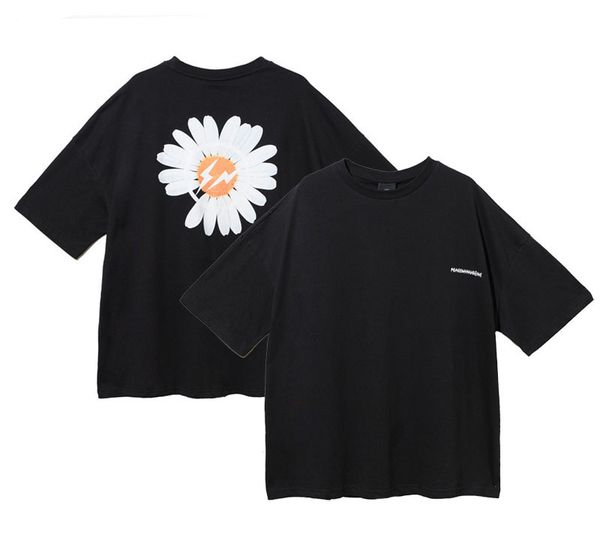 

19ss fragment x peaceminusone pmo tee gd daisy couple hip hop fashion men women casual short sleeves tee summer, White;black