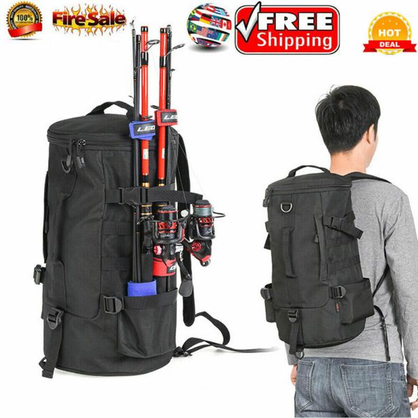 

23l multifunctional fishing backpack lure fishing rod bag shoulder bag outdoor shoulder tackle backpack