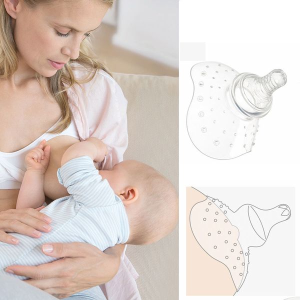 

semicircle style maternity silicone nipple shield protectors breastfeeding mother milk nipple protection cover