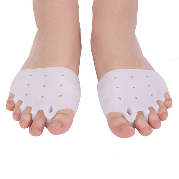 

shoes materials 1pair/lot hallux valgus correction daily foot pain damping spot appliance care insole toe silica gel men and women, Black