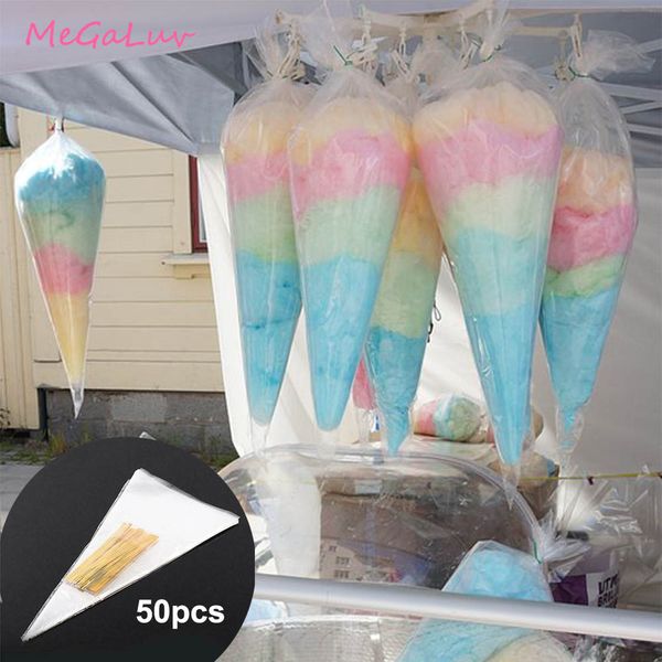 

50pcs clear cellophane packing bag candy bags boxes gift flower bags popcorn plastic chevron bag birthday party wedding decors