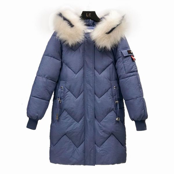 

women's trench coats fur warm outwear parkas womens winter garment fashionable loose coat big hair-collar, Tan;black