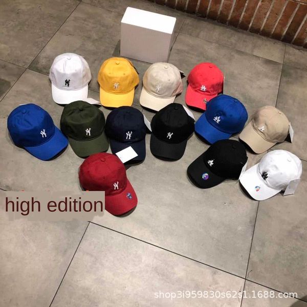 

2020 hat small label adjustable men's and women's soft baseball baseball cap cap cap, Blue;gray