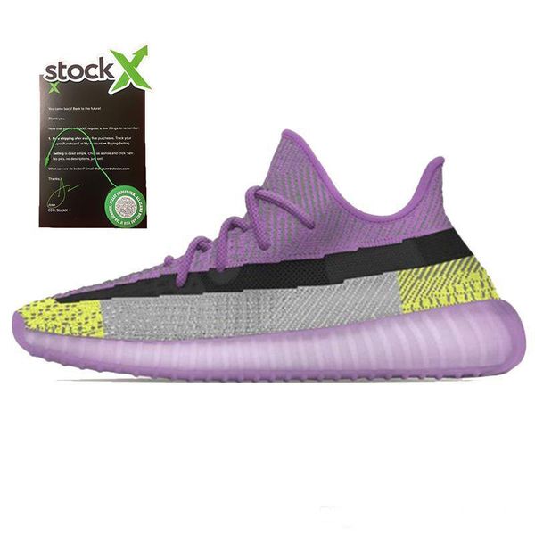 

2020 earth desert sage kanye west yecheil cinder 3m reflective clay gid glow zebra men womens running shoes black static designer sneakers