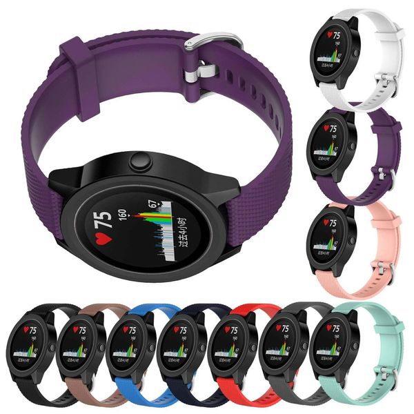 L / S Buntes weiches Silikon-Ersatzband für Garmin Vivoactive 3 Vivomove HR Smart Wristband für Garmin Vivoactive 3 Wrist Strap