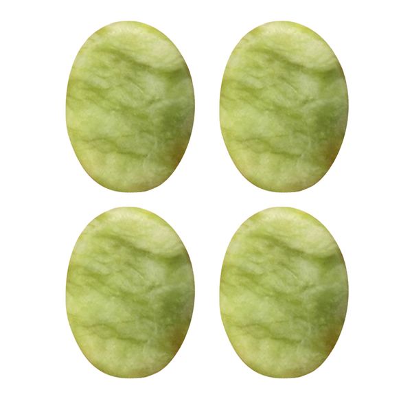 

4pcs natural jade massage stone for facial body relaxing home spa