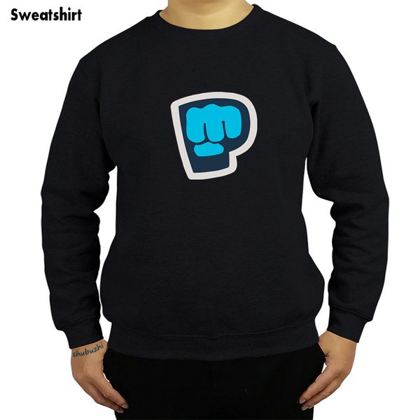 

new arrived casual new pew die pie pewdiepie symbol famous vlogger men sweatshirt fashion hoodies bigger sbz4386, Black