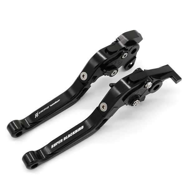 

motorcycle brake clutch levers cnc foldable adjustable for cbr1100xx / blackbird 1997-2007 extendable folding