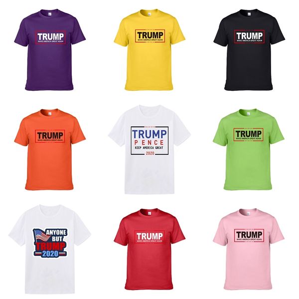

летняя crew neck топы тис мужская майка с коротким рукавом trump футболки hip hop мода письмо печати mens конструктора streetwear спорт трам, White;black