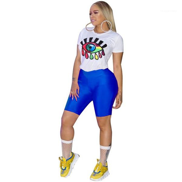 

straight slim sports suits females fashion casual sets womens 2pcs lip eye tracksuits summer designer panelled, Gray