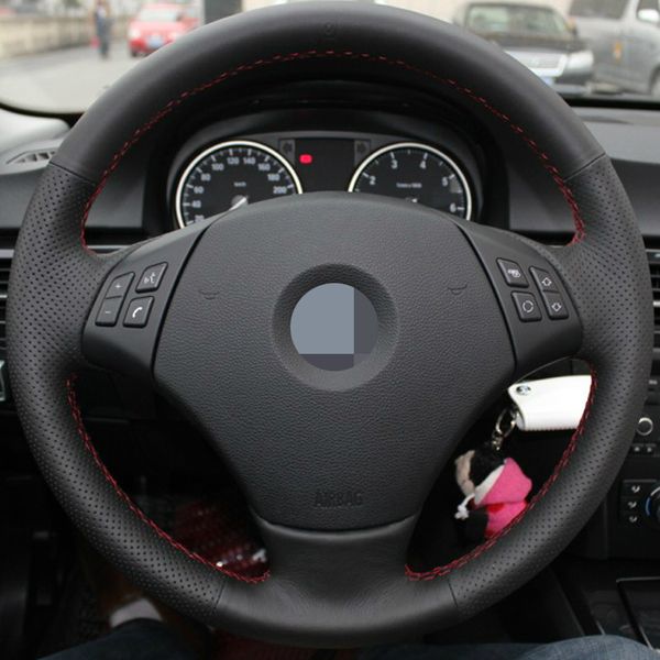 

appdee black artificial appdee leather car steering wheel cover for e90 320 318i 320i 325i 330i 320d x1 328xi 2007
