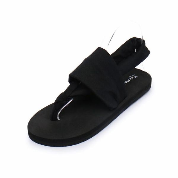 

2019 ladies bohemian flip flops summer seaside resort beach leisure slippers fashion women flat non-slip slippers ing, Black
