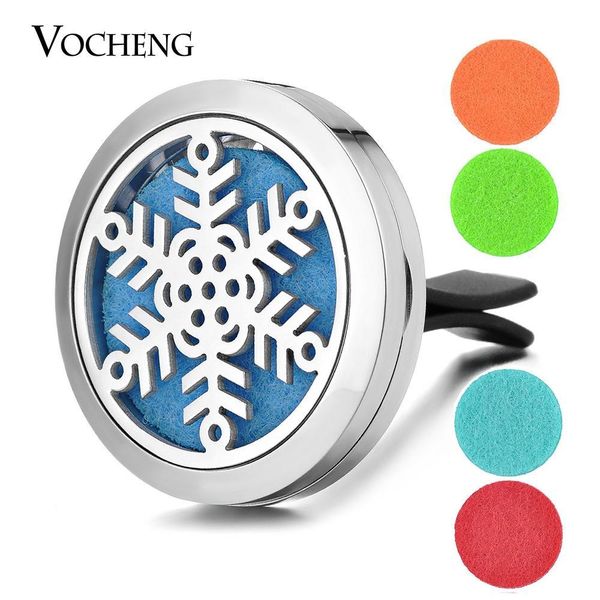 

perfume car diffuser locket vent clip 316l stainless steel pendant christmas magnetic without felt pads va-346, Silver