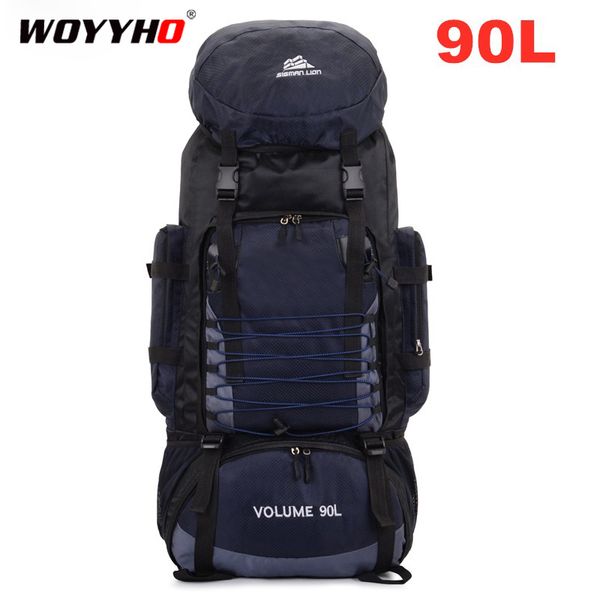 

90l large capacity outdoor backpack waterproof mountaineering camping trekking hiking backpack rucksack travel sport bag t200602