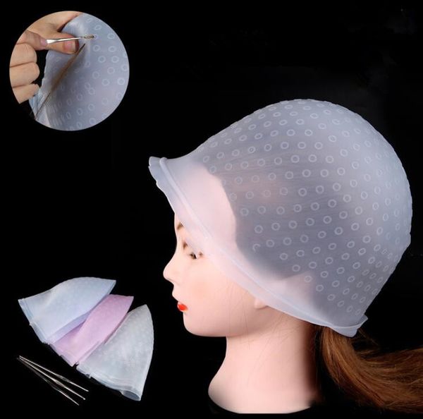 2019 Reusable Silicone Cap Hook Hair Salon Color Coloring