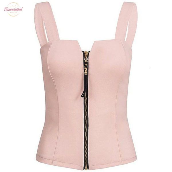

t shirt women clothes summer sleeveless camisole tank zipper t shirt tees harajuku white black tee shirts femme l5$
