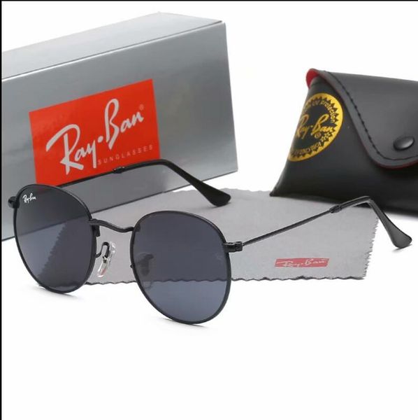 

2019 aviator ray ban sunglasses vintage pilot brand band uv400 protection mens womens men women ben wayfarer glasses with box 3447, White;black