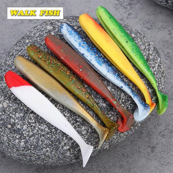 

walk fish 6pcs 7cm/2.1g 9cm/4.1g crankbaits crank baits easy shiner soft fishing lure carp fishing ocean lyyor