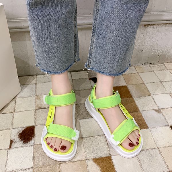 

open toe mesh спорта сандалии женщин высокого качества платформа клин сандалии дизайн лето открытый пляжная обувь женщины 2020, Black