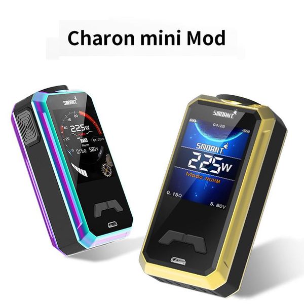 

newAuthentic Smoant Charon Mini 225W Box Mod с 2,0-дюймовым TFT-экраном Dual 18650 Battery Powered E Cigarette Vape Mod 100% оригинал