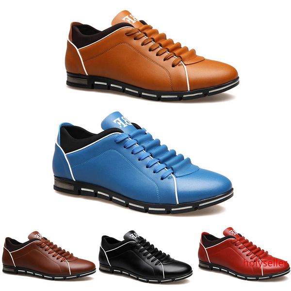 

2020 wholesale men shoes black wine red brown fashion designers casual shoes dropshipping size 39-44 item 409