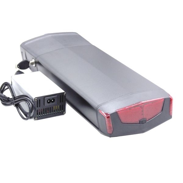 

500w 750w 48v 10.4ah 11.6ah 12.8ah 14ah 48volt 500w ebike rear rack battery with 54.6v 2a charger