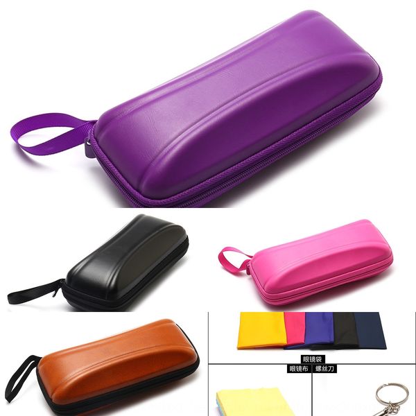 

zipper leather square sun plain glasses box universal sunglasses box for men and women 11