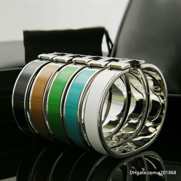 

316 titanium steel gold-plated/rose gold h letter cuff bracelet suitable for holiday gifts, Black