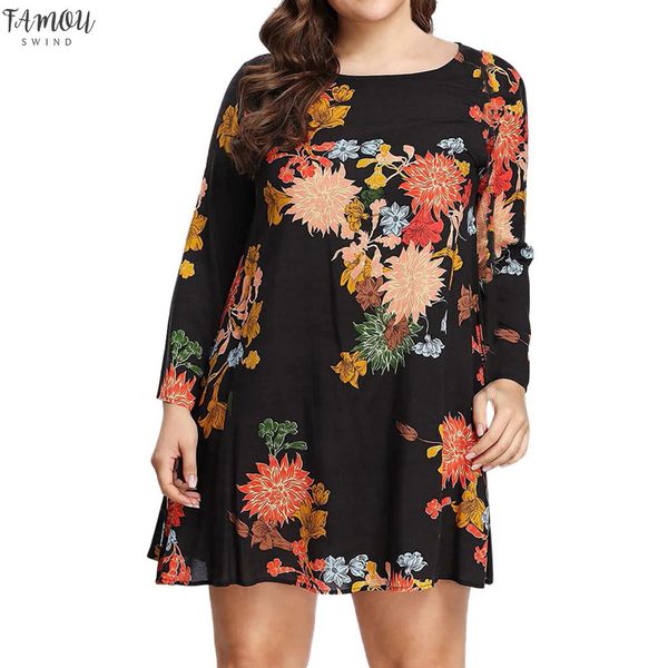 

платье женщина роп mujer vestidos де verano платье vestidos verano 2020 mujer халат ф плюс xl-5xl повседневных печати с длинным рукавом z4, Black;gray