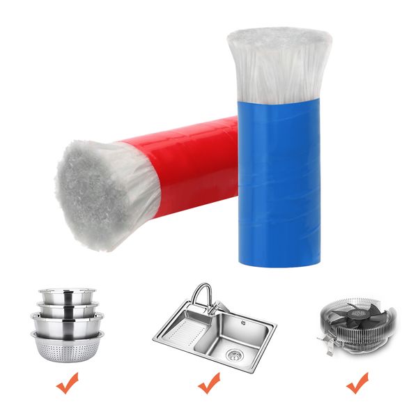 

diywork 2pcs/set stainless steel brush cooking cleaning tool metal rust remover magic stick cleaning brush