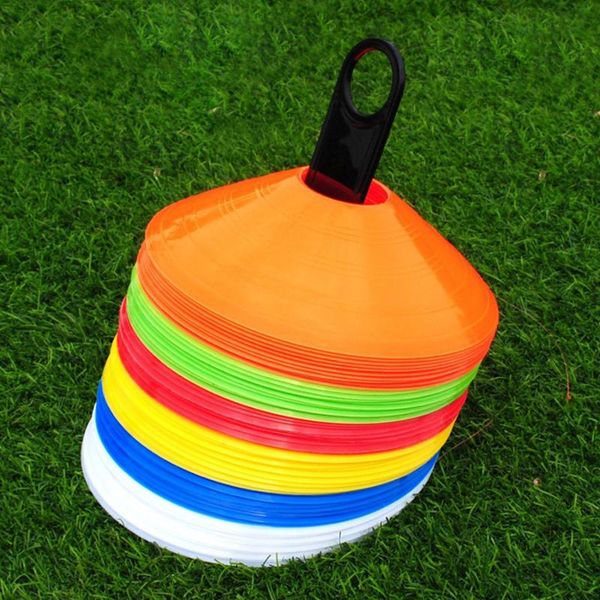 

10 pcs multipurpose pe sign disc football soccer fitness training sports field sport training equipment obstacles sign plate