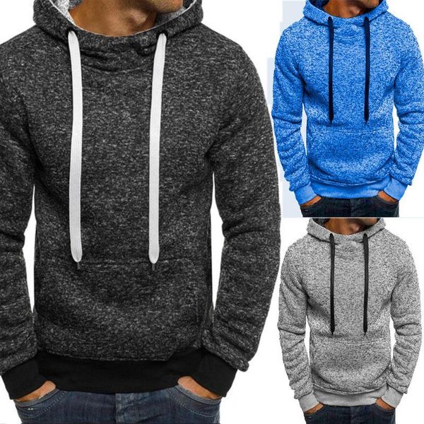 

mens snow spark дизайнерские толстовки твердые с капюшоном весна осень повседневная кофты одежда, Black
