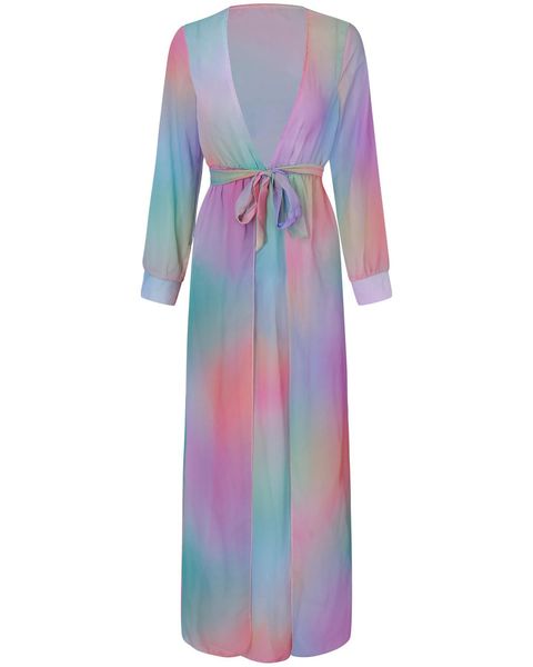 

женщины бикини халат летний пляж длинный шифон леопард красочные boho платья праздничная одежда, Black;gray