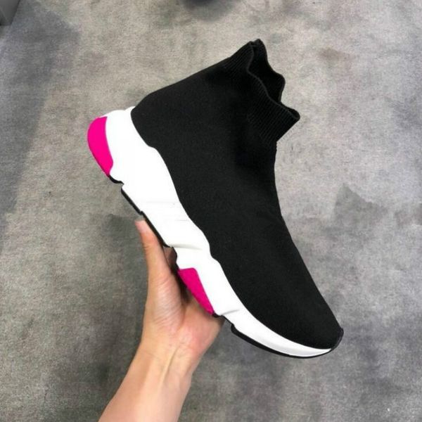 

2019 new air wool knit speed trainer sneakers classic brand mens womens fashion flat sock shoes boot arthur wa13, Black