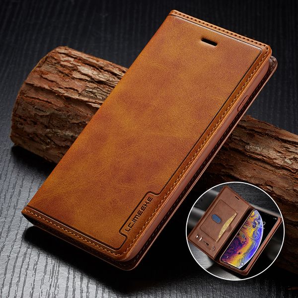 

чехол для iphone 11/11 pro / 11pro max / x xr xs max 6 s 7 8 case plus роскошные ретро карты слоты тонкий кошелек флип кожаный телефон облож
