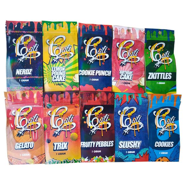 

Cali Plug Carts Retail Package 1g 1gram Zipper Bag cartridge packaging 10 Flavor for Cali Plug Thick Oil Vape Cartridges DHL