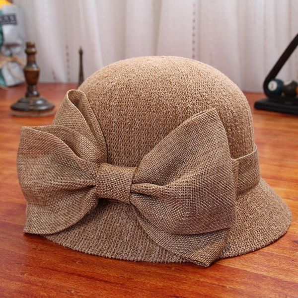 

bow sun hat wide brim floppy summer hats women fashion bow soft hat summer beach sun fisherman cap collapsible *1, Blue;gray